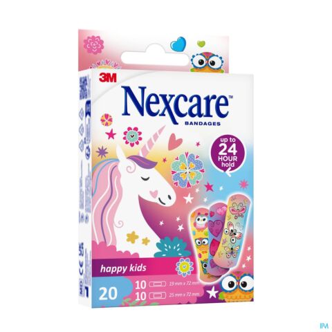 Nexcare Happy Kids Girls 20