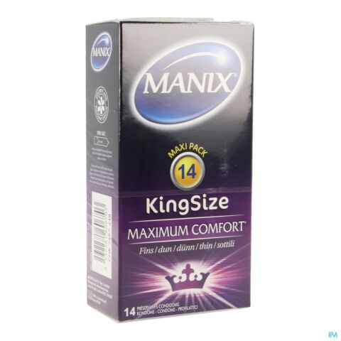 Manix King Size Plus Grand Confort 14 Préservatifs
