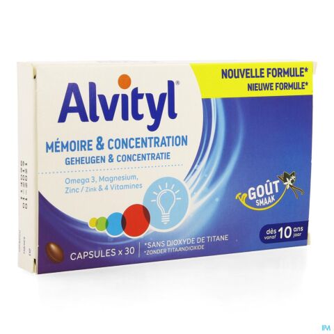 Alvityl Memoire Concentration Caps 30