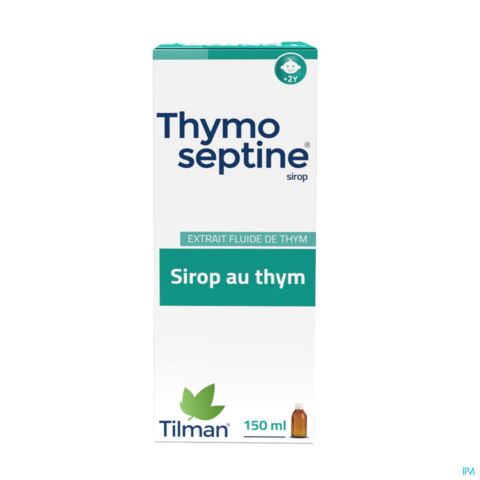 Thymoseptine Toux Grasse Refroidissement Sirop au Thym Flacon 150ml