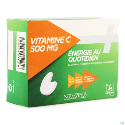 Nutrisanté Vitamine C 500mg 24 Comprimés à Croquer