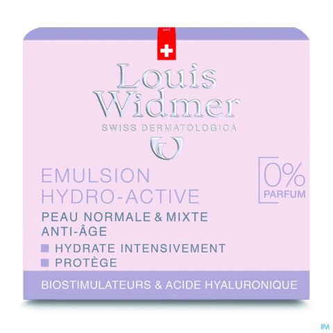 Louis Widmer Emulsion Hydro-Active Sans Parfum Pot 50ml