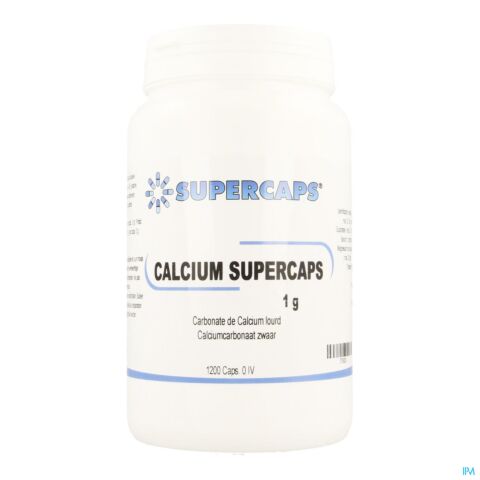 Calcium Carb. Supercaps Caps 1200x1000mg Ivoire