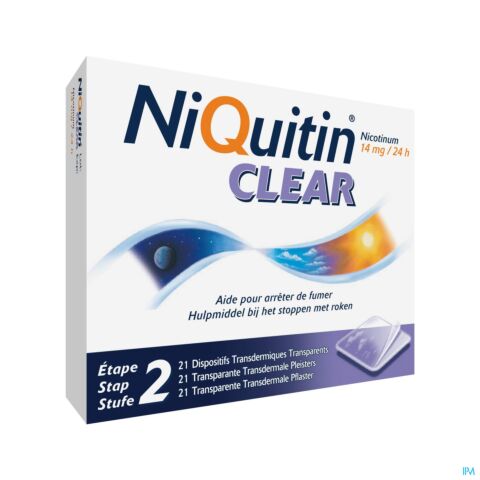 NiQuitin Clear Patch 14mg 21 Patchs