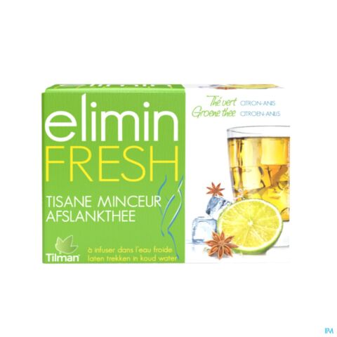 Tilman Elimin Fresh Tisane Minceur Thé Vert-Citron-Anis 24 Infusions