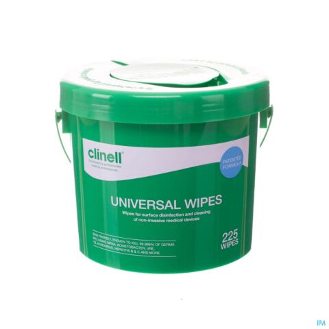 Clinell universal wipes bucket 225 pcs