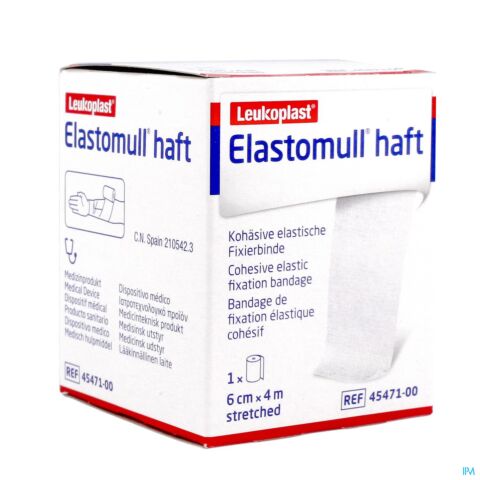 Elastomull Haft Bande Fix. Cohesif 6cmx4m 4547100