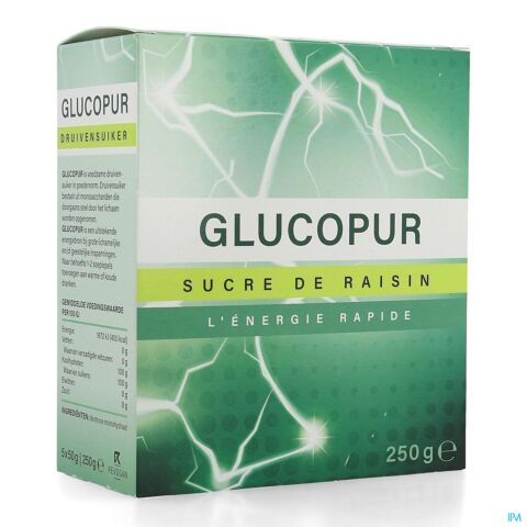 Revogan Glucopur Glucose en Poudre 250g (5x50g)