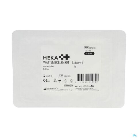 Heka Tampons Ouate 2,0g Sterile 5