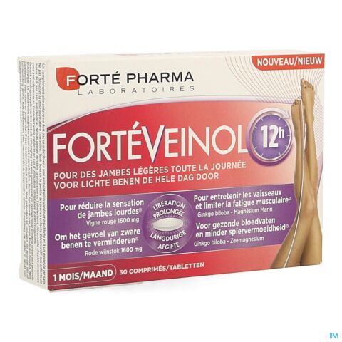Forté Pharma FortéVeinol 12h Jambes Légères 30 Comprimés