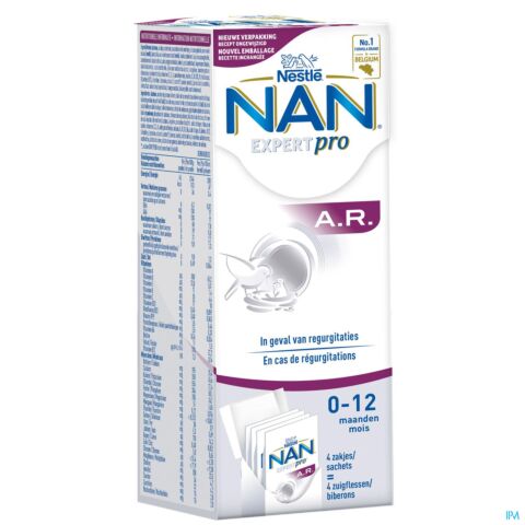 Nestlé NAN AR Lait pour Nourrissons Bébé 0-6 Mois 4x26g