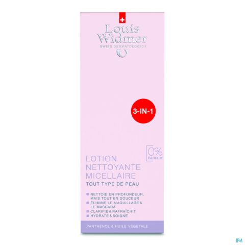 Louis Widmer Lotion Nettoyante Micellaire Sans Parfum Flacon 200ml