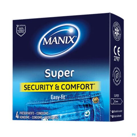 Manix Super 4 Préservatifs