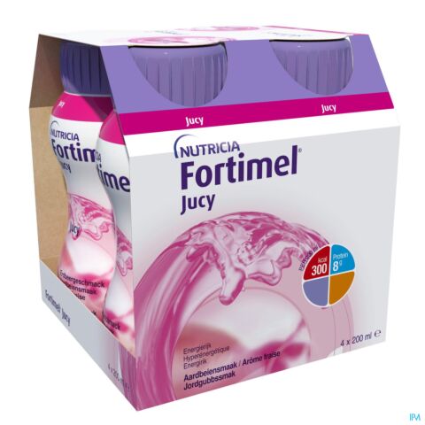 Fortimel Jucy Fraise Bouteille 4x200ml