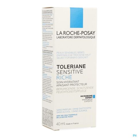 La Roche-Posay Toleriane Sensitive Riche Crème Visage Peaux Très Sensibles Tube 40ml