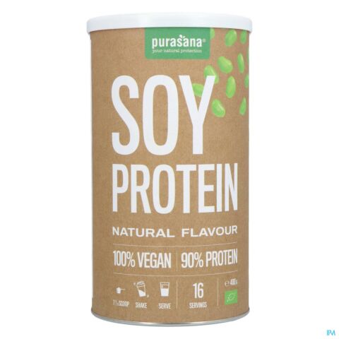 Purasana Vegan Soja Proteine 90% Naturel Bio 400g