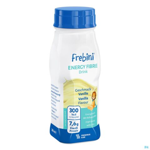 Frebini Energy Fibre Drink Enfants Vanille 4x200ml