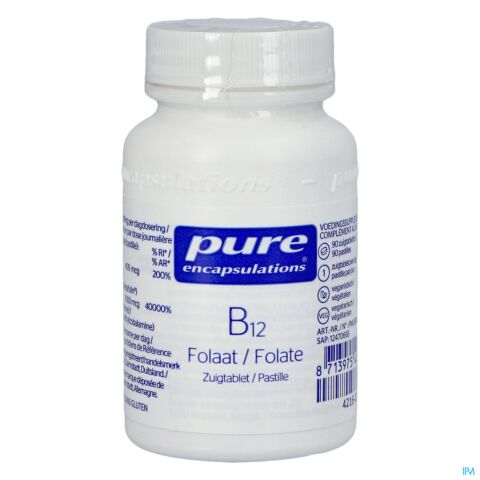 Pure Encapsulations B12 Folate Pot Comp Suc. 90