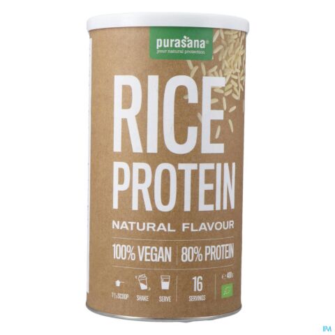 Purasana Vegan Riz Proteine 80% Nature Bio 400g