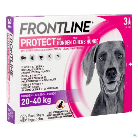 Frontline Protect Spot On Sol Chien 20-40kg Pipet3