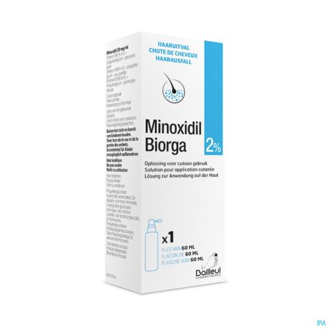 Minoxidil Biorga 2% Sol Cutanee Coffret Fl 1x60ml