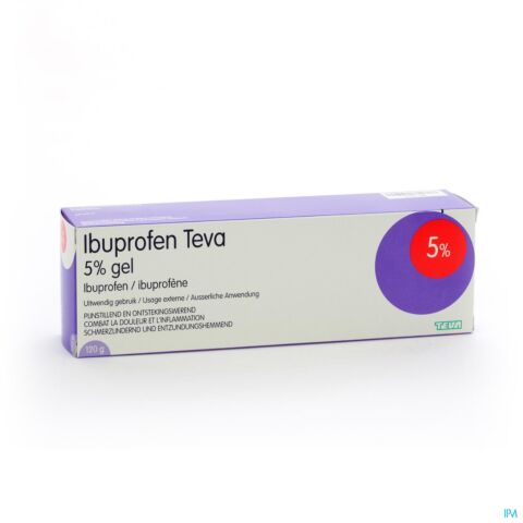 Ibuprofen Teva Gel 5% Tube 120g