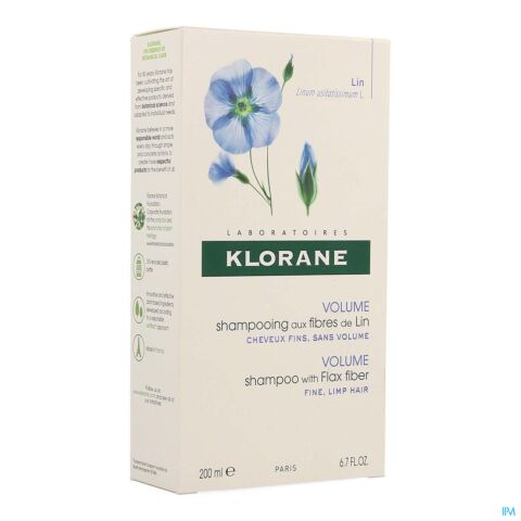 Klorane Volume Shampooing aux Fibres de Lin Flacon 200ml