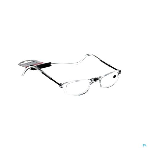 Clipyreader lunettes +2.50 transparent