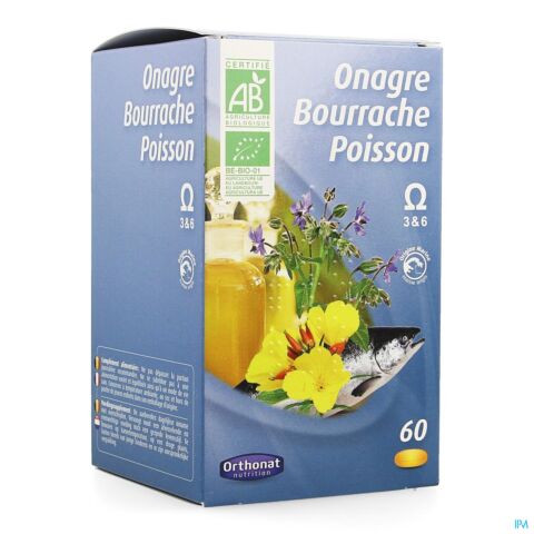 Onagre-bourrache-poisson Nf Caps 60 Orthonat