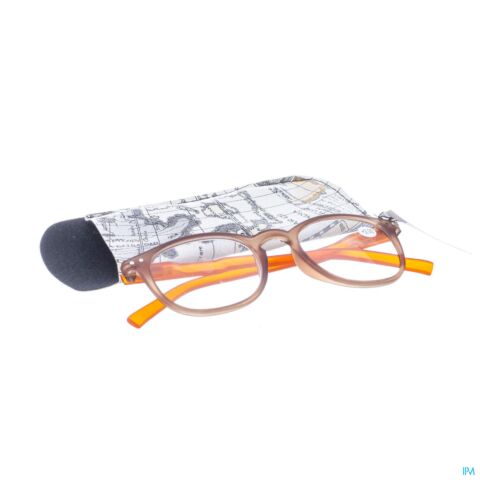 Pharmaglasses lunettes comp. +2.00 brown/orange