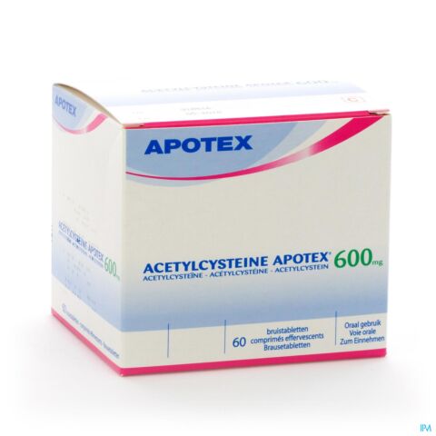 Acetylcysteine Apotex Comp Eff 60 X 600 Mg