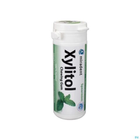 Miradent Xylitol Chewing Gum Menthe Verte 30 Pièces