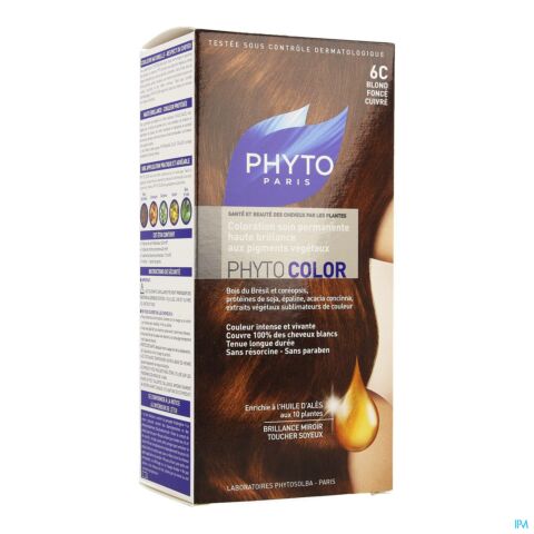 PhytoColor Coloration Permanente 6C Blond Foncé Cuivré