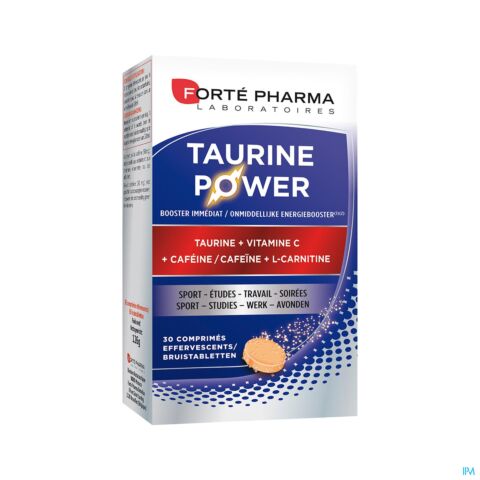 Forté Pharma Taurine Power Booster Immédiat 30 Comprimés Effervescents