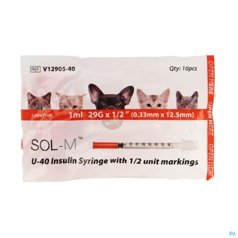 Caninsulin Seringue Insuline Vide 40ui 10