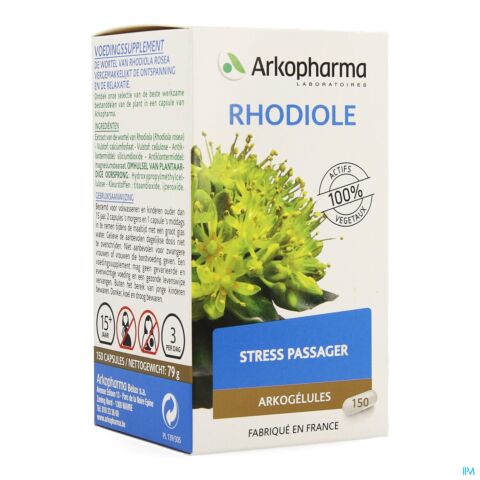 Arkopharma Arkogélules Rhodiole Stress Passager 150 Gélules