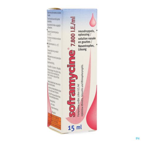 Soframycine Solution Nasale en Gouttes Flacon 15ml
