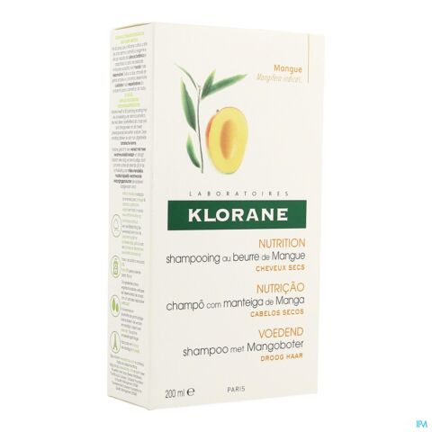 Klorane Nutrition Shampooing au Beurre de Mangue Flacon 200ml