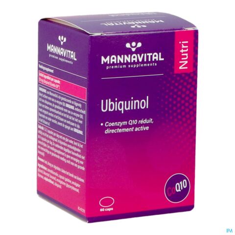 Mannavital Ubiquinol Co-Enzyme Q10 60 Gélules