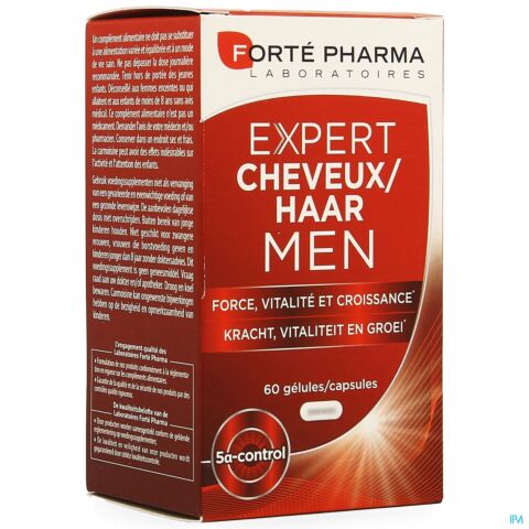 Forté Pharma Expert Cheveux Men Force Vitalité Croissance 60 Gélules