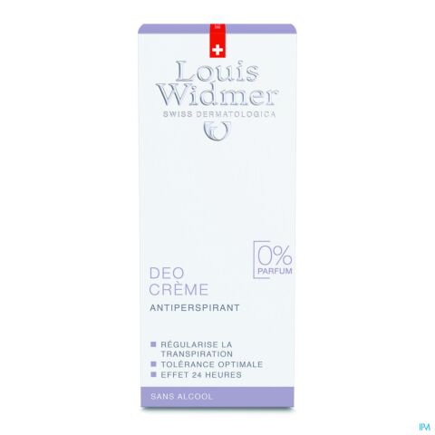 Louis Widmer Déo Crème Antiperspirant Sans Parfum 40ml