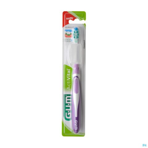 Gum ActiVital Brosse à Dents Manuelle Compact Soft 1 Pièce