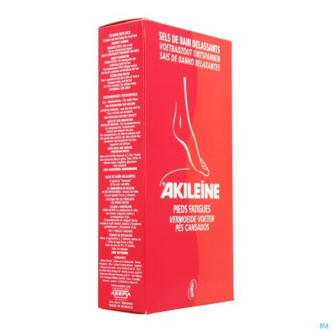 Akileïne Rouge Sels de Bain Délassants Pieds 2 Sachets de 150g
