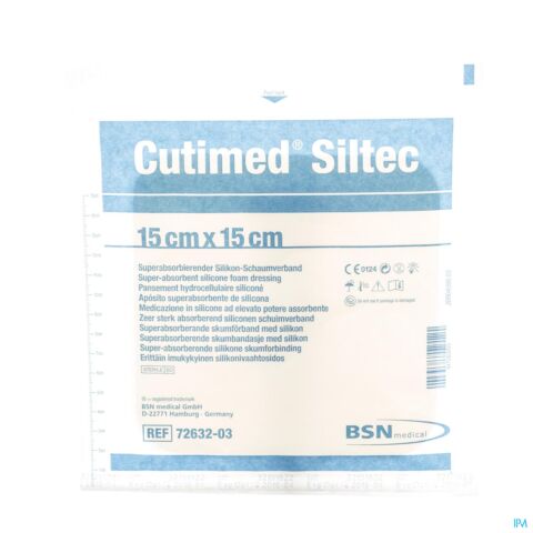 Cutimed Siltec Cp Steril 15,0x15,0cm 1 7328503