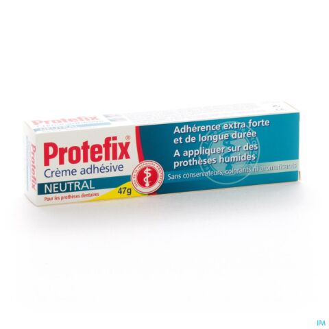 Protefix Crème Adhésive Neutre Prothèse Dentaire Tube 40ml
