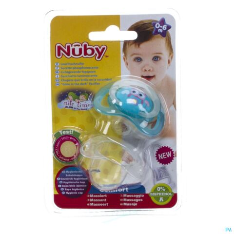 Nuby C Sucette Polyprop Ortho Lumineuse 0 6m