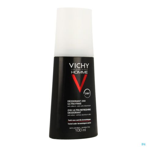 Vichy Homme Déodorant Ultra-Frais Spray 100ml