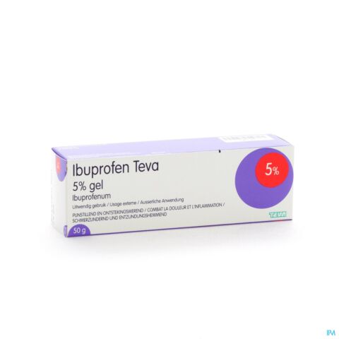 Ibuprofen Teva 5% Gel Tube 50g