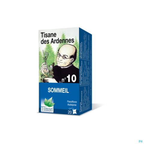 Tilman Tisane des Ardennes n°10 Sommeil 20 Sachets