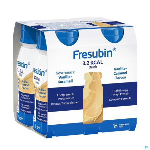 Fresubin 3.2 Kcal Drink Vanille-caramel 4x125ml